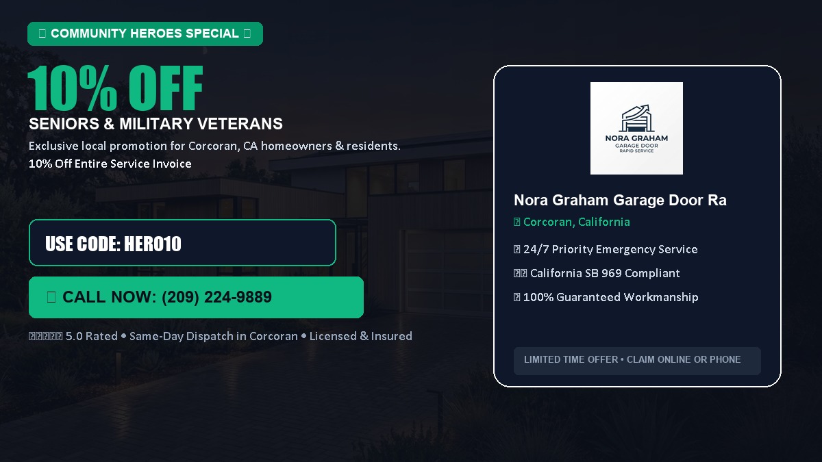 10% OFF Senior Citizens (65+) & Military / Veteran Community Discount in Corcoran, CA